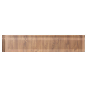 Dark timber pattern nameplate
