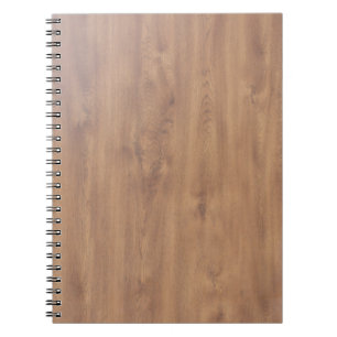 Dark timber pattern notebook