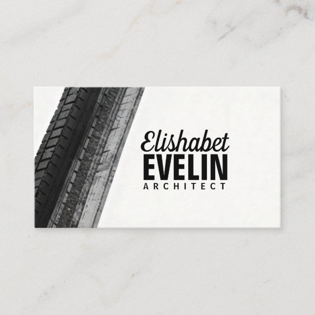 Dark Trails Against Light Business Card (Front)