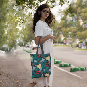 Dark Tropical Tote Bag