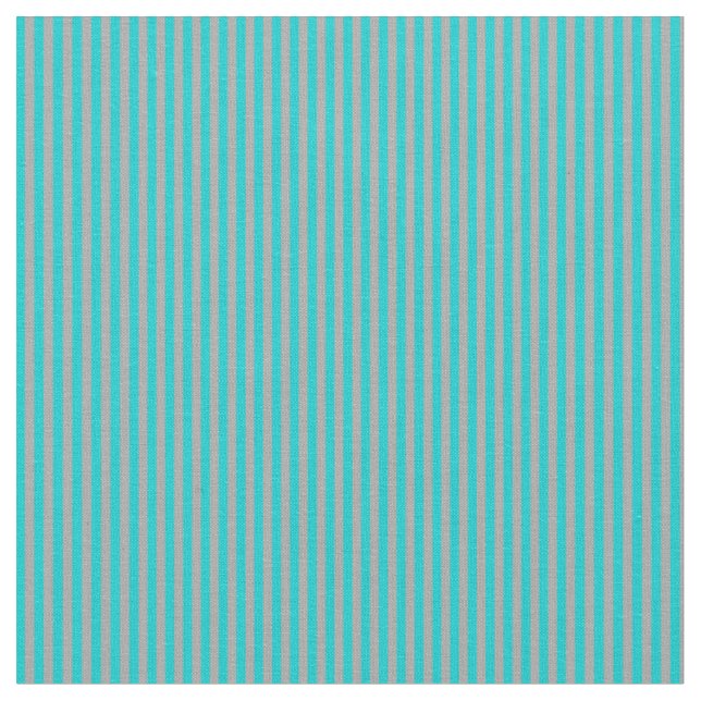 Dark Turquoise and Dark Grey Stripes Fabric (Close Up)