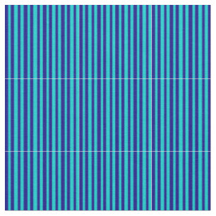 Dark Turquoise & Blue Coloured Stripes Fabric