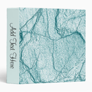 Dark Turquoise Marble Look Binder