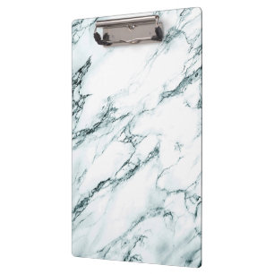 Dark Turquoise Vein Marble Look Clipboard