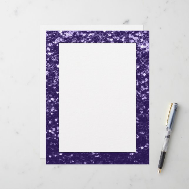 Dark ultra violet purple glitter sparkles (Front/Back In Situ)