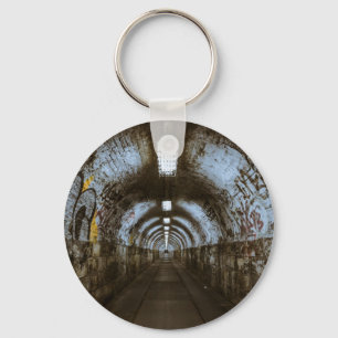 Dark underground tunnel keychain