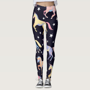 Dark Unicorn Fantasy: Magical Seamless. Leggings