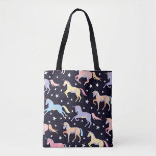 Dark Unicorn Fantasy: Magical Seamless. Tote Bag