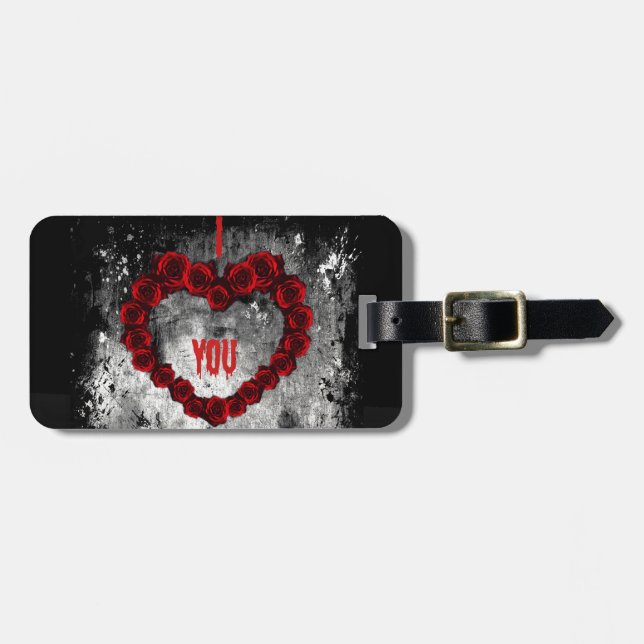 Dark Valentine Luggage Tag (Front Horizontal)