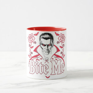 Dark Vampire “Bite Me” Halloween Humor Mug