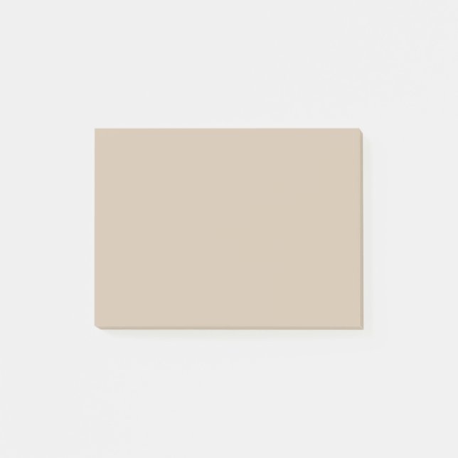 Dark Vanilla Solid Colour Post-it Notes (Front)