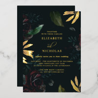 Dark Velvet Burgundy Rose | Autumn Winter Wedding