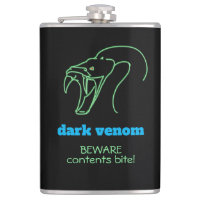 Dark Venom with Bite - Snake Head and Fangs Wine