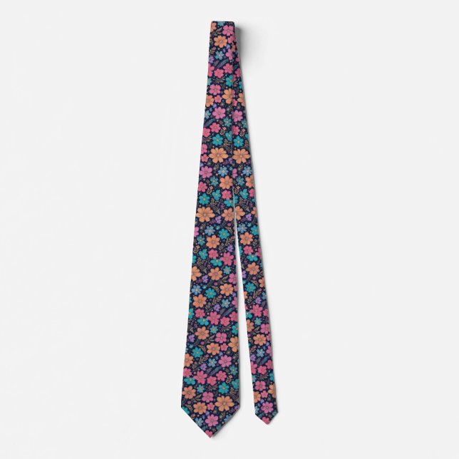 Dark Vibrant Spring Tie (Front)
