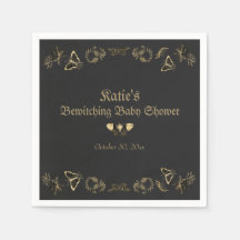 Dark Victorian Gothic Halloween Baby Shower