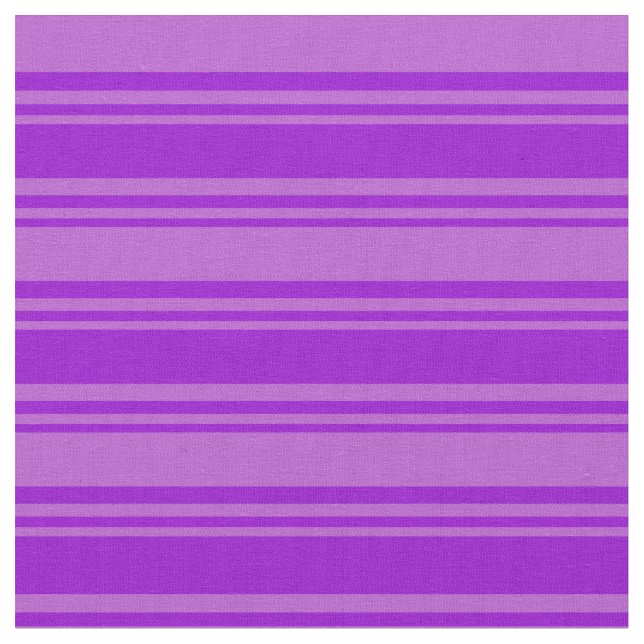 Dark Violet and Orchid Coloured Lines Fabric (Close Up)