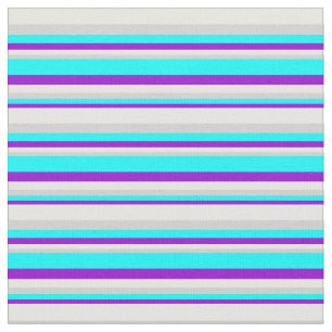Dark Violet, Cyan, Light Grey, and White Coloured Fabric