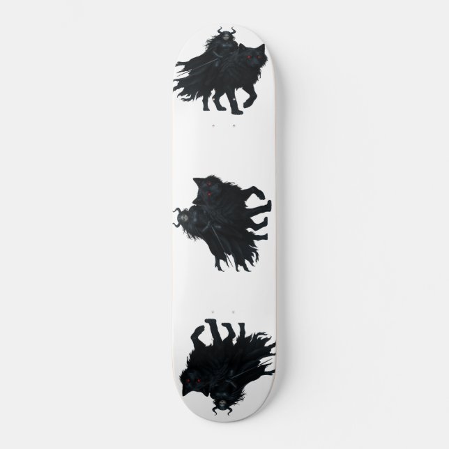 Dark Warrior on Hellenwolf Skateboard (Front)