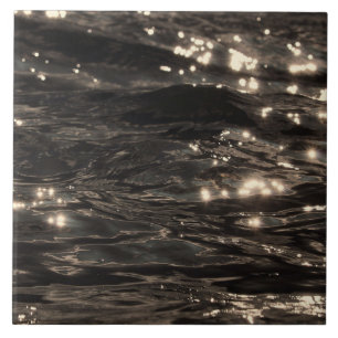 Dark water ceramic tile