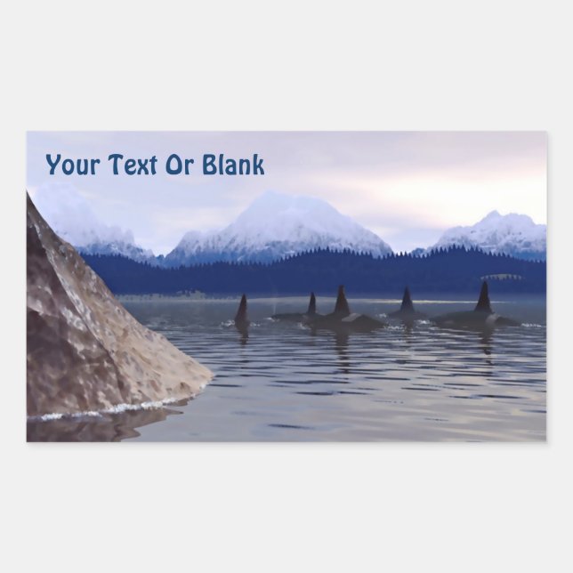 Dark Water Orca Sticker (Front)
