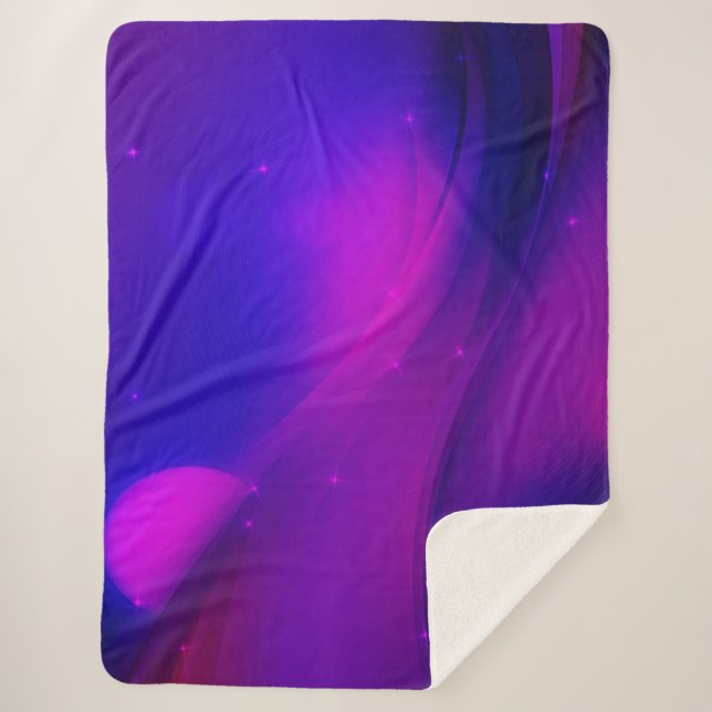 Dark Wave Sherpa Blanket (Front)