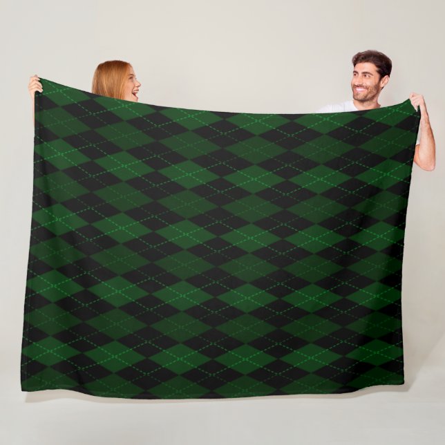 Dark Welsh Dragon Fleece Blanket (In Situ)
