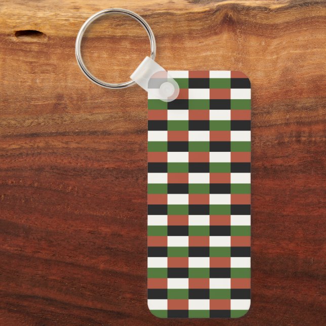 Dark, Wet Swamp Colors Keychain (Front)