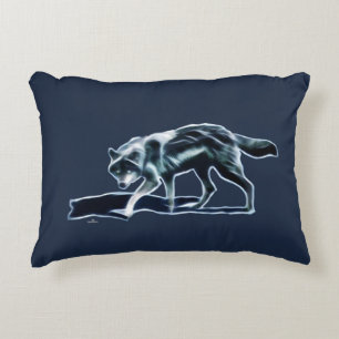 Dark Wolf Accent Pillow