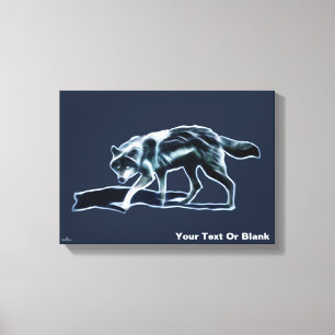 Dark Wolf Canvas Print