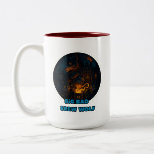 dark wolf coffee mug