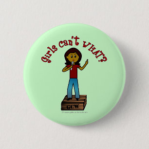 Dark Woman on Soapbox 2 Inch Round Button