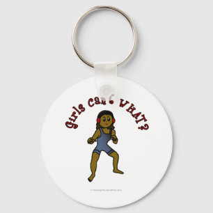 Dark Womens Wrestling Keychain