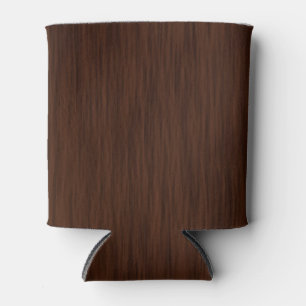 Dark Wood Grain Look Background Can Cooler