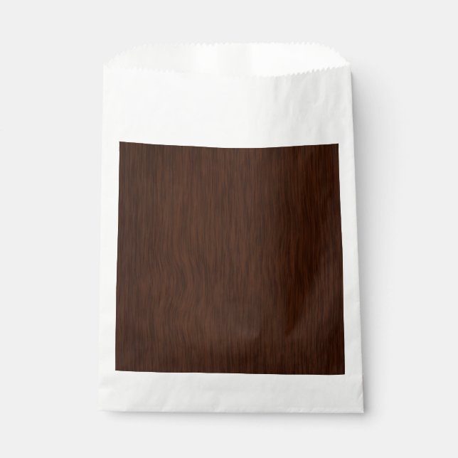 Dark Wood Grain Look Background Favour Bag (Front)