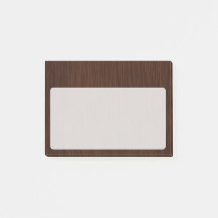 Dark Wood Grain Look Background Post-it Notes