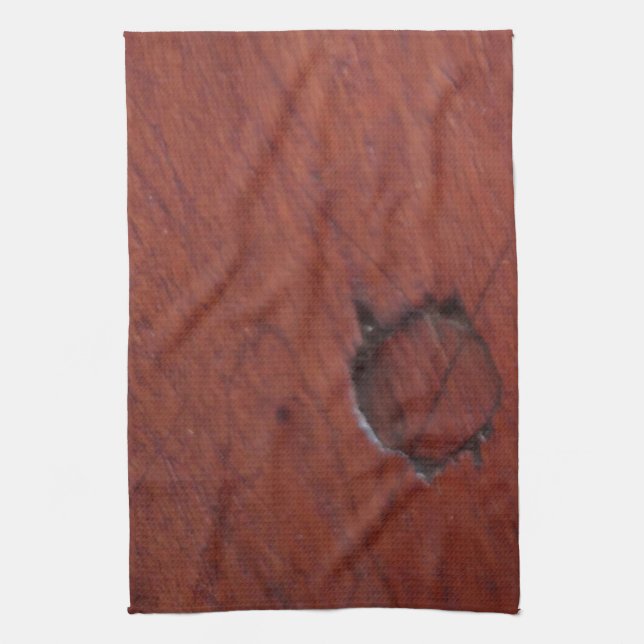 dark wood grain surface kitchen towel (Vertical)