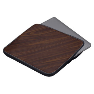 Dark wood laptop sleeve