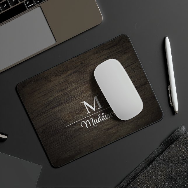 Dark Wood Panel Custom Mouse Pad (Creator Uploaded)