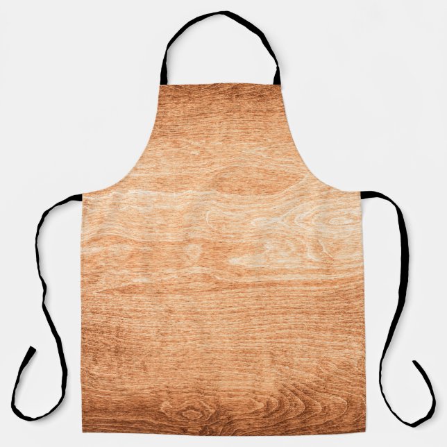 Dark wood texture background surface with old natu apron (Front)