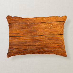 Dark wooden texture. Wood brown texture. Backgroun Accent Pillow