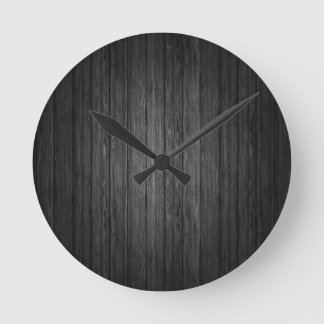 Dark woods round clock