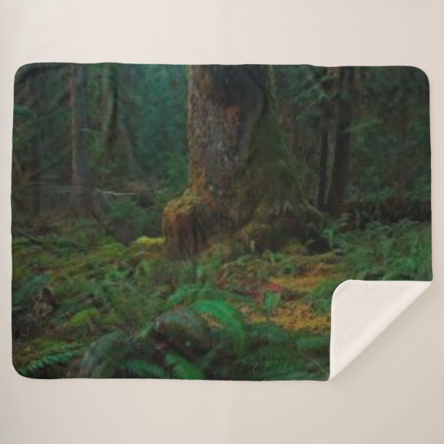 DARK WOODS SHERPA BLANKET (Front (Horizontal))