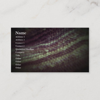 Dark Wool Business Card