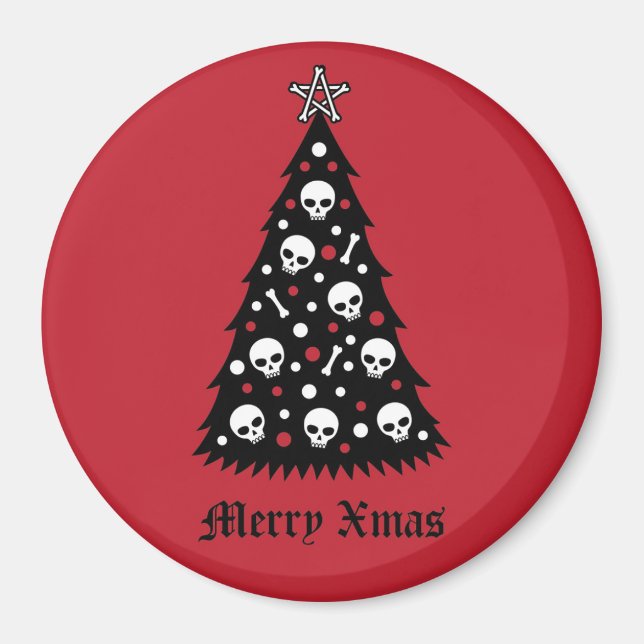 Dark Xmas Tree Magnet (Front)
