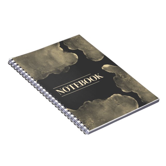 Dark Yellow Elegant Modern Notebook  (Right Side)