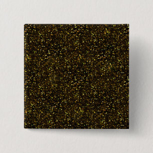 Dark Yellow Gold Glitter 2 Inch Square Button