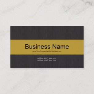 Dark & Yellow Professional Business Card
