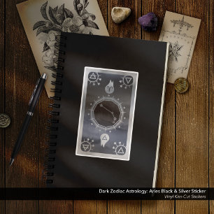 Dark Zodiac Astrology: Aries Black & Silver