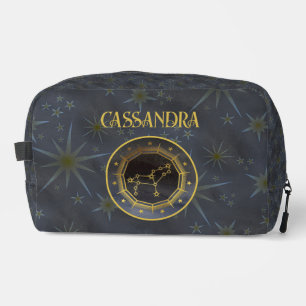 Dark Zodiac Astrology: Leo Black Gold Name Dopp Kit
