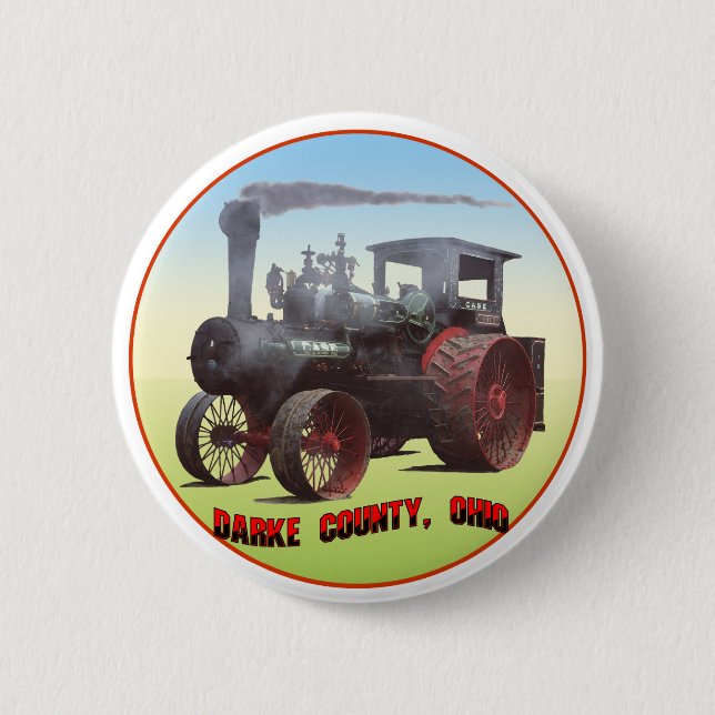 Darke County Ohio 2 Inch Round Button (Front)